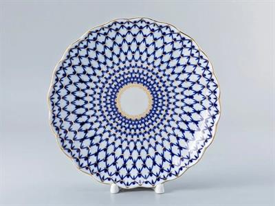 İmperial Kek Tabağı Tulip Kobalt Ağ