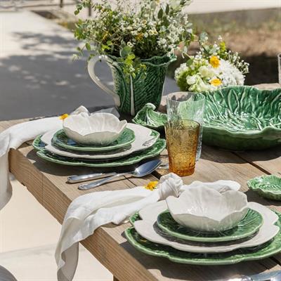 Bordallo Pinheiro 65014967 Beyaz Lahana Supla Tabak 30,5Cm