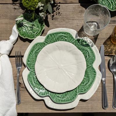 Bordallo Pinheiro 65017512 Beyaz Lahana Pasta Tabak 19Cm