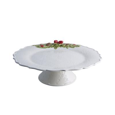 Bordallo Pinheiro 65020076 Christmas Garland Ayaklı Kek Standı ( 35,5X13 )