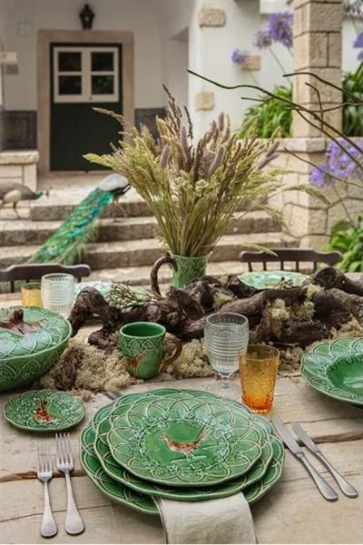 Bordallo Pinheiro 65027266 Woods Tavşan Yemek Tabak 24Cm