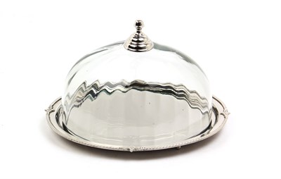 Lmd Optık Cam Nıkel Oval Kek Standı 25,5x31x18,5 Cm
