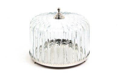 Lmd Rıbbed Dome Nıkel Kek Standı 28x28x22 Cm