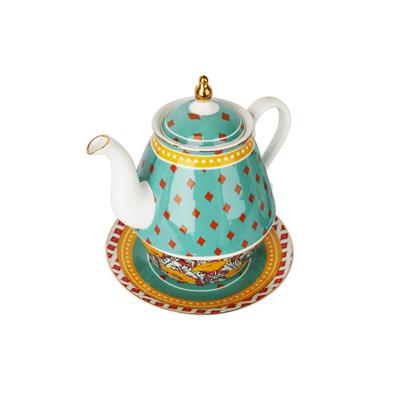 Lucky Art Elıana Bone Tek Kısılık Demlık & Fıncan Set