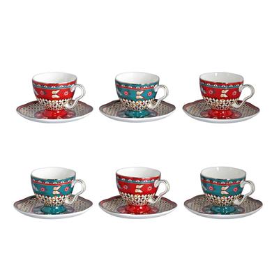 Lucky Art Lıora Bone 6Lı Kahve Fincan Seti