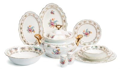 Maxx Doria Pa2110 Czech Collection Luster Flower 12 Kişilik 60 Parça Yemek Takımı