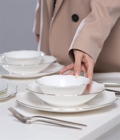 Maxx Doria Star Platin Yemek Takımı