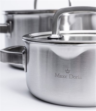 Maxx Doria Steel Forge 8 Parça Tencere Takımı Pa3028