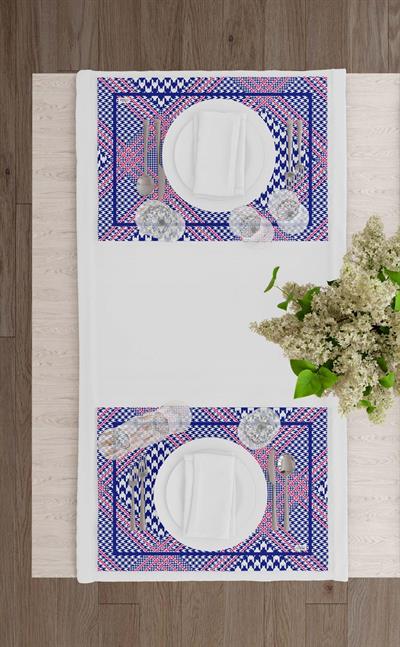 Mia Ekose -1 Amerikan Servis 6 Lı Set - 50 X 35 Cm