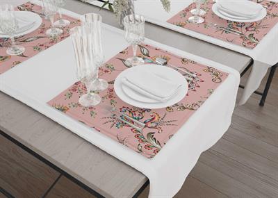 Mia Flower- 1 Amerikan Servis 6 Lı Set - 50 X 35 Cm