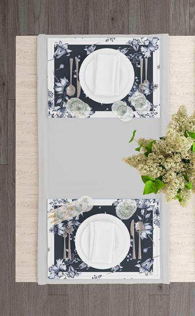 Mia Flower- 5 Amerikan Servis 6 Lı Set - 50 X 35 Cm