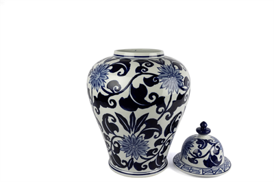 Mikasa Blue Blanc Kapaklı Küp 38x60cm