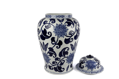 Mikasa Blue Blanc Kapaklı Küp 38x60cm