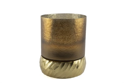 Mikasa Bronz Gold Alüminyum Dek Mumluk 26x33cm