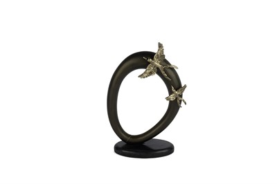 Mikasa Bronz Oval Kırlangıç Obje 40cm