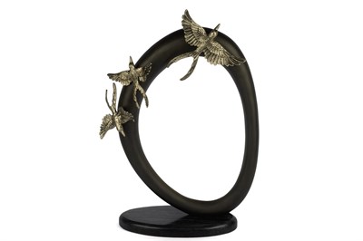 Mikasa Bronz Oval Kırlangıç Obje 53cm