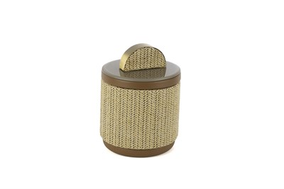 Mikasa Cappuccıno Rafya Gold Kapaklı Kutu 14x19cm