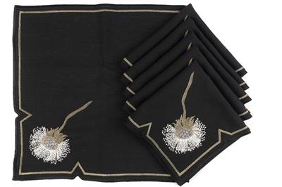 Mikasa Ella Siyah 6 Lı Peçete