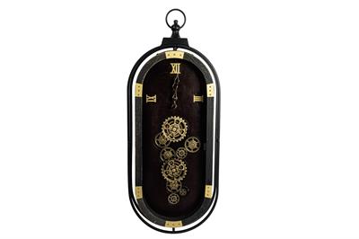 Mikasa Gold Siyah Ahşap Oval Duvar Saati