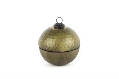 Mikasa Green Gold Kapaklı Cam Mum Bergamot 12X13Cm
