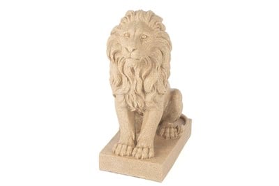 Mikasa Krem Aslan Büstü 31x16x41cm