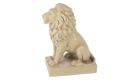 Mikasa Krem Aslan Büstü 31x16x41cm