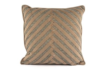 Mikasa Love Bej Gri Çizgili 50x50 Yastık