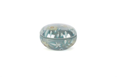 Mikasa Mavi Çiçek Cam Kapaklı Mum 13x9cm