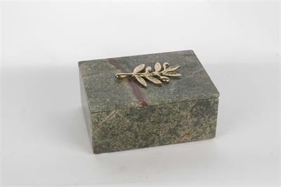 Mikasa Mermer Gold Yapraklı Dek.Kutu 18X13X8Cm