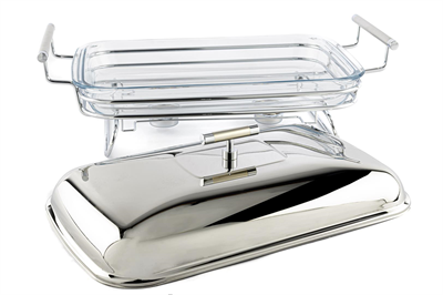 Mikasa Perle Çelik Kapaklı Dik Isıtıcılı Servis 47x25x19cm