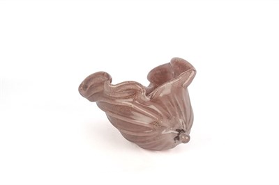 Mikasa Pink Deniz Kabuğu Cam Dek Obje 18x23x14cm