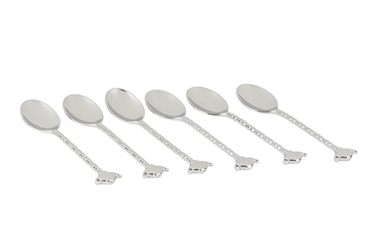 Mikasa Silver 6lı Çaydanlık Figürlü Çay Kaşığı