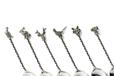 Mikasa Silver 6lı Hayvan Figürlü Çay Kaşığı