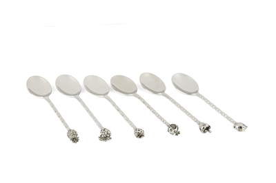 Mikasa Silver 6lı Meyve Figürlü Çay Kaşığı