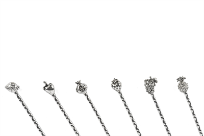 Mikasa Silver 6lı Meyve Figürlü Çay Kaşığı
