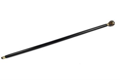 Mikasa Siyah Beyaz Topuzlu Ahşap Baston 93 Cm