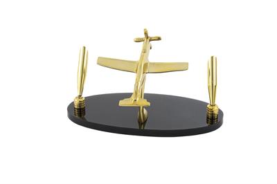 Mikasa Siyah Gold Uçak Dek Kalem Standı 20X10X11Cm