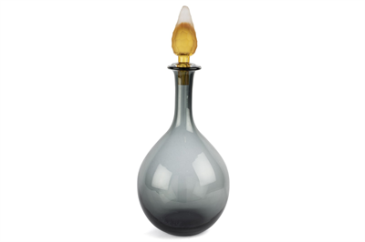 Mikasa Virella Amber Cam Kapaklı Gri Vazo 21x52cm