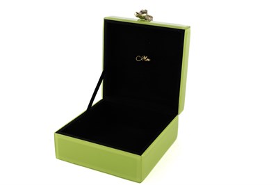 Mikasa Yeşil Gold Zürafalı Cam Kutu 19x17x11cm