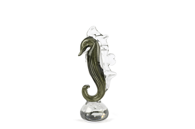 Mikasa Yeşil Siyah Cam Dek Denizatı 28x11cm