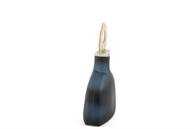 Mikasa Zeolit Taşlı Lacivert Cam Dek Obje 12x5x30cm