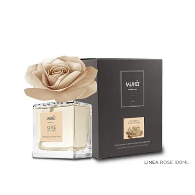Muha Rosa Room Freshener Diffuser Vanilla And Pure Amber 100 Ml