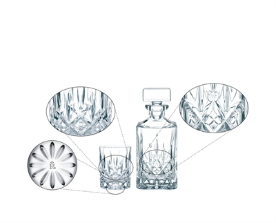 Nachtmann Noblesse Viski Şişesi & Bardağı S/3