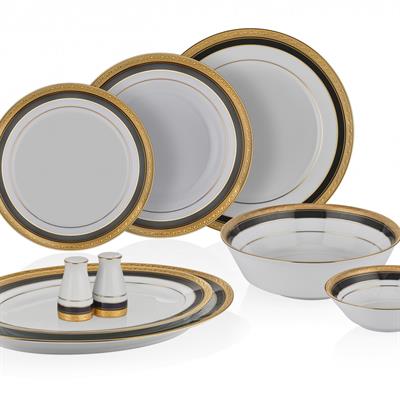Nk-4171L/D054Ac Noritake Crestwood Cobalt Gold 84 Prc Y.T