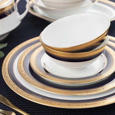 Nk-4171L/D054Ac Noritake Crestwood Cobalt Gold 84 Prc Y.T