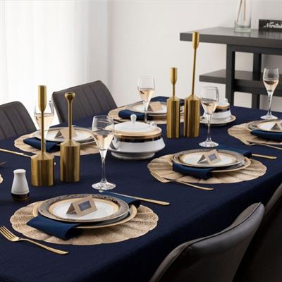 Nk-4171L/D054Ac Noritake Crestwood Cobalt Gold 84 Prc Y.T