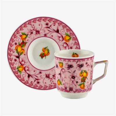 Chiara Alessi Pembe Porselen Kahve Fincan Seti 120 Ml