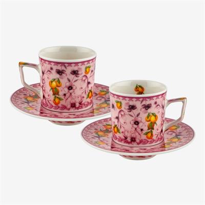 Chiara Alessi Pembe Porselen Kahve Fincan Seti 120 Ml