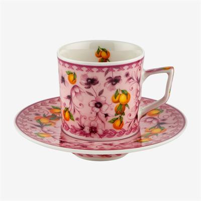 Chiara Alessi Pembe Porselen Kahve Fincan Seti 120 Ml