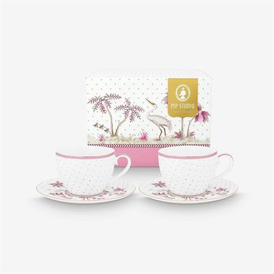 Pip Studio Beyaz Porselen Çay Fincan Seti 280 Ml Jolie Collection By